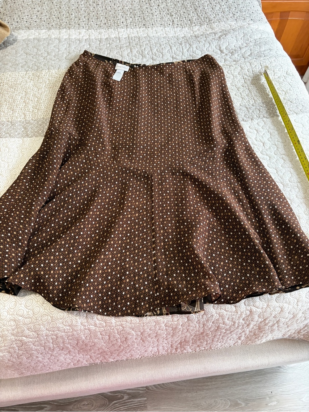 Amazing vintage 3 piece reversible “hippy” matching outfit. Brown velvet trim.